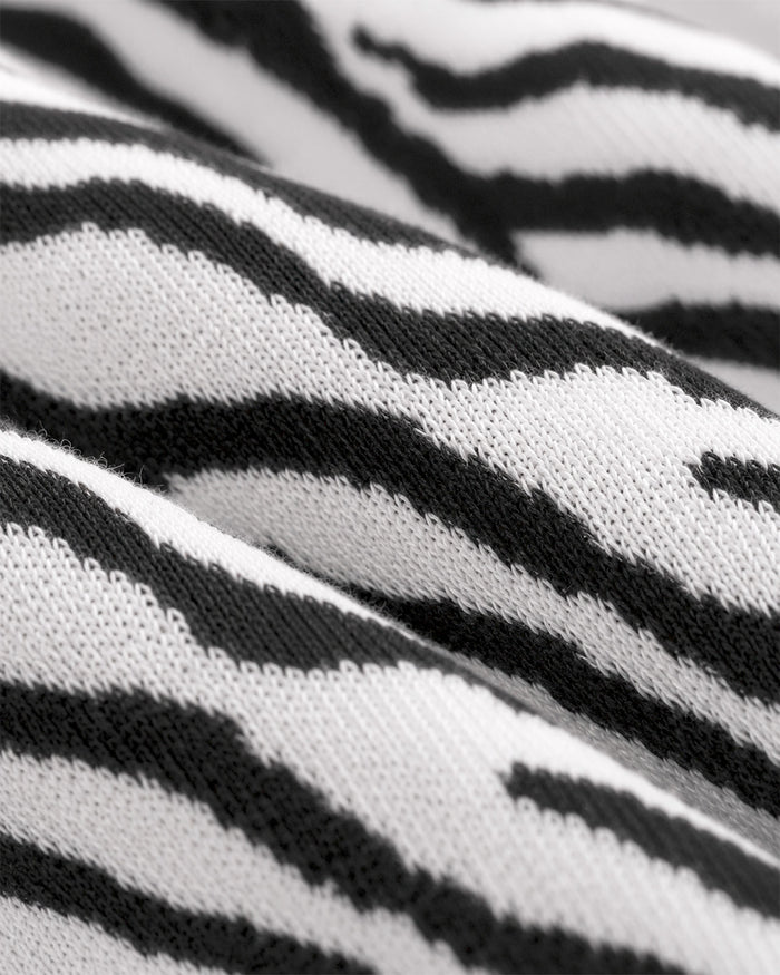 Classic Zebra Socks Ankle Length- Safari Edition