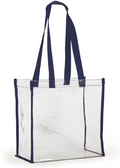 Clear Stadium Tote - Navy