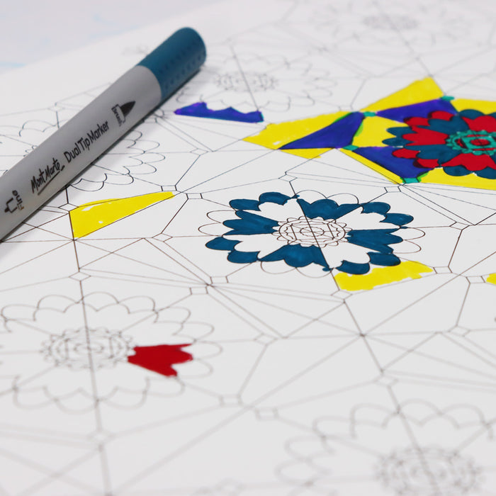 Colouring Canvas Signature 30 x 60cm (11.8 x 23.6in) - Hexagonal Pattern