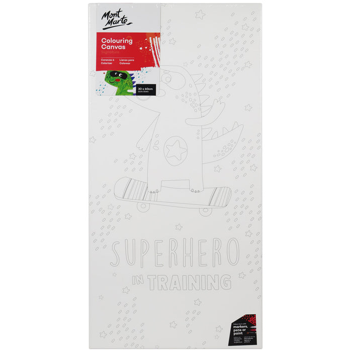 Colouring Canvas Signature 30 x 60cm (11.8 x 23.6in) - Super Hero