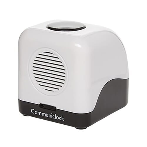 Image of Communiclock Talking Clock Calendar on a plain background.