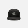 Cursive "BR" Nylon Dad Hat - Black
