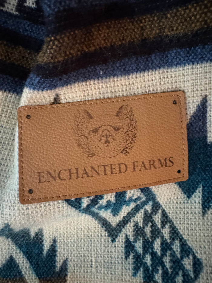 Cuzco River Water Alpaca Wool Blanket