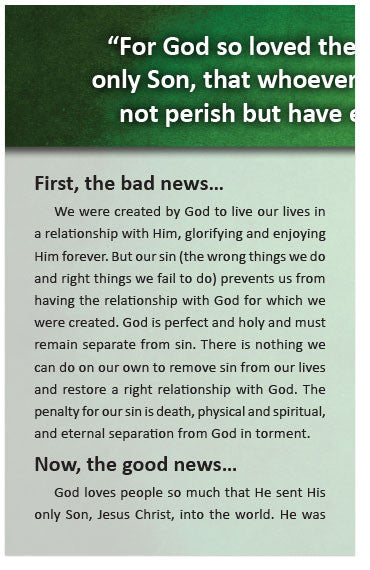 Do You Need Some Good News? (ESV)