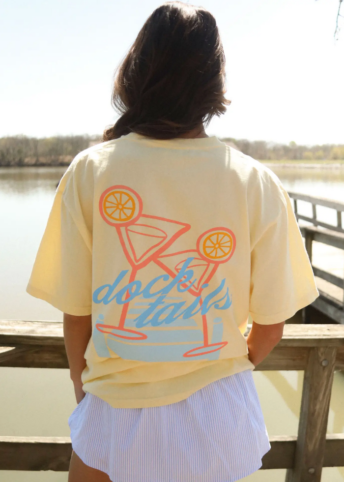 Docktails Tee - Yellow