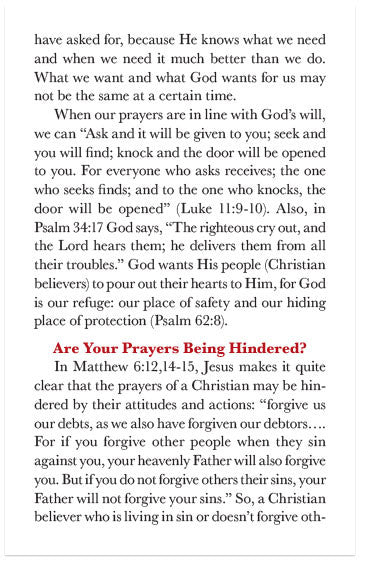 Does God Answer All Prayers? (NIV)