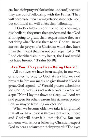 Does God Answer All Prayers? (NIV)