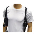 Double Draw Deluxe Tactical Shoulder Holster w/ Spare Mags- Black