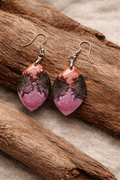 Earrings Marble Look