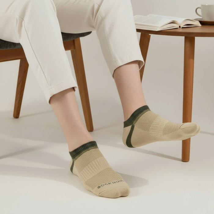 -Echo Socks - Beige-