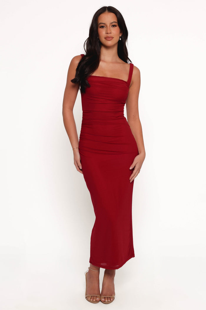 Petal and Pup USA DRESSES Eira Maxi Dress - Wine
