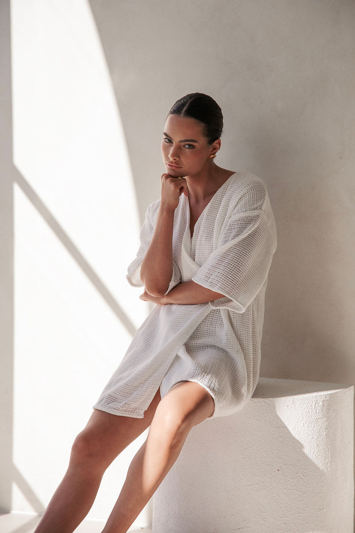 Elea Mini Dress - White