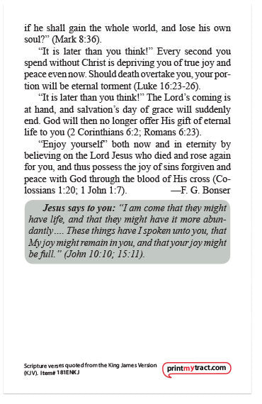 Enjoy Yourself (KJV)
