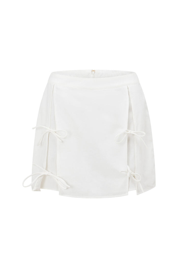 Estabar Split Skort - White