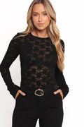 Petal and Pup USA TOPS Evora Lace Top - Black