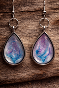 Feather Swirls of Colors Earrings