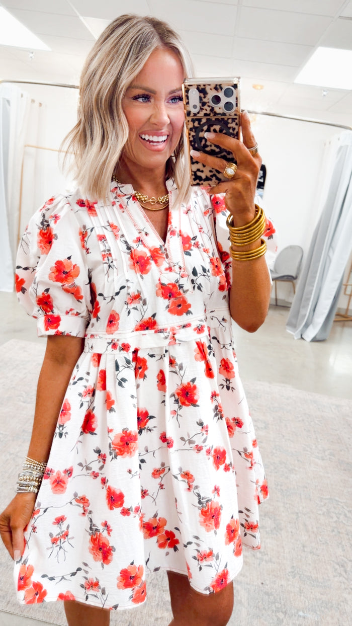 -FINAL SALE- Rosalie Bloom Mini Dress