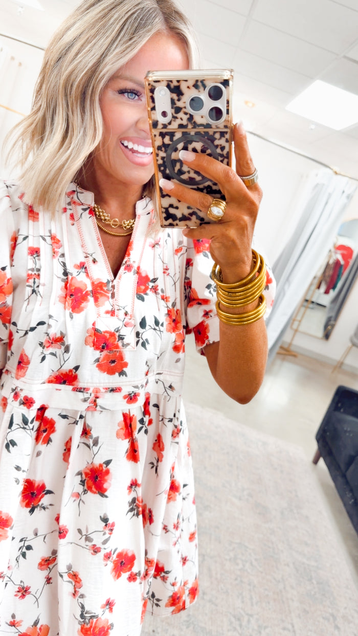 -FINAL SALE- Rosalie Bloom Mini Dress