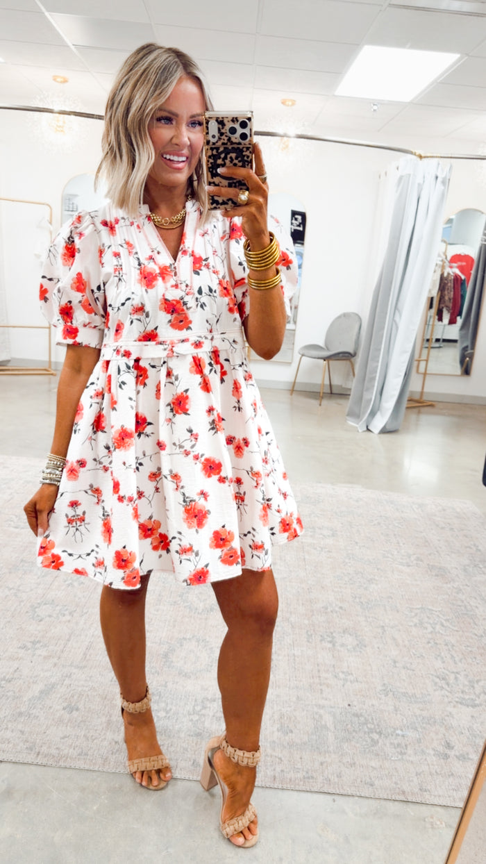 -FINAL SALE- Rosalie Bloom Mini Dress