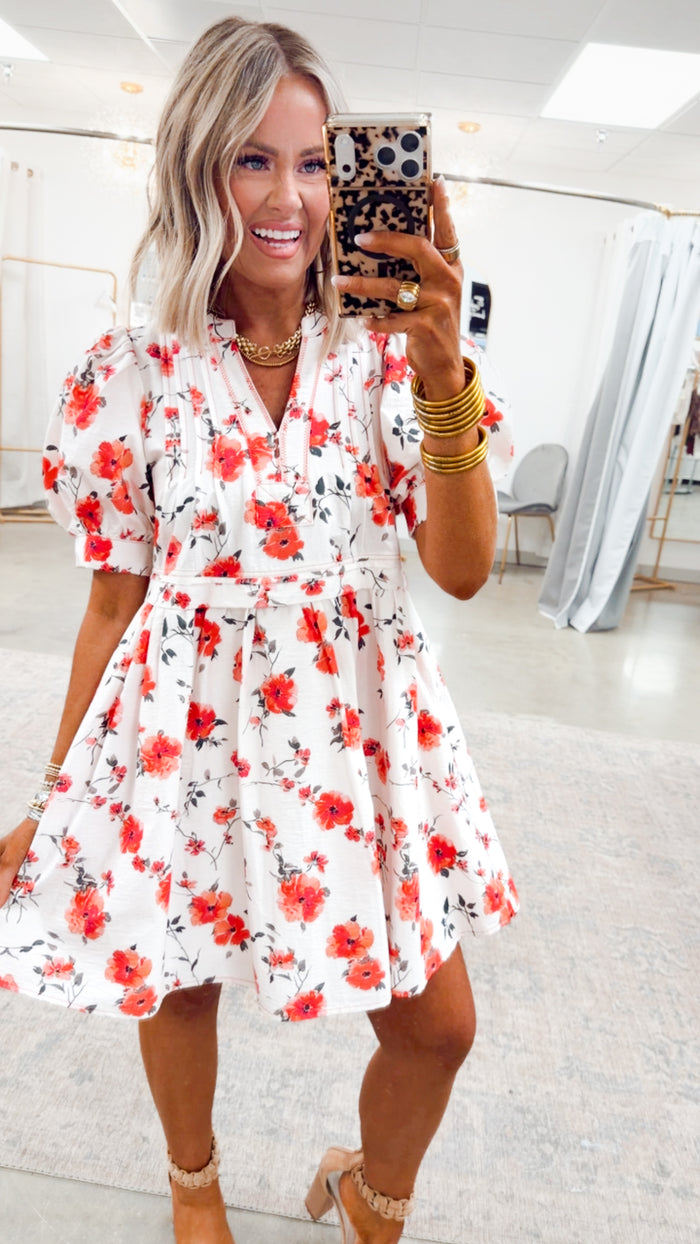 -FINAL SALE- Rosalie Bloom Mini Dress