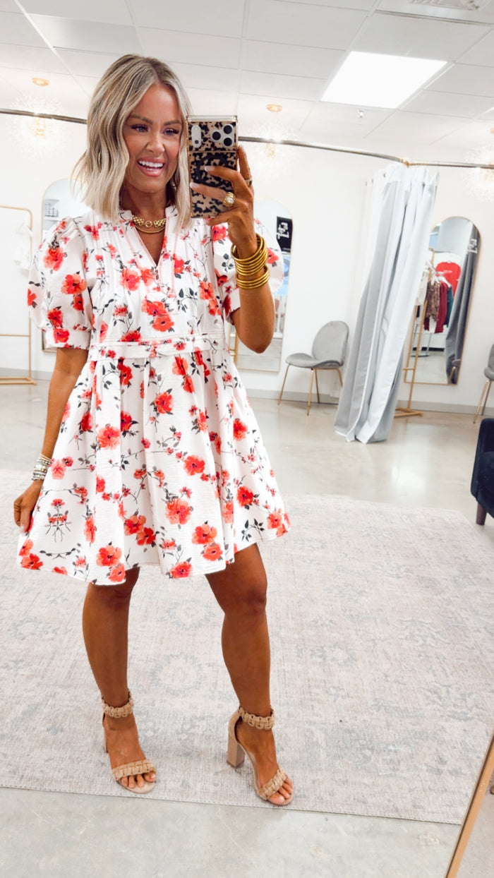 -FINAL SALE- Rosalie Bloom Mini Dress