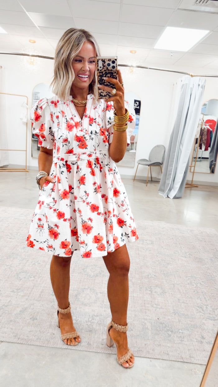 -FINAL SALE- Rosalie Bloom Mini Dress