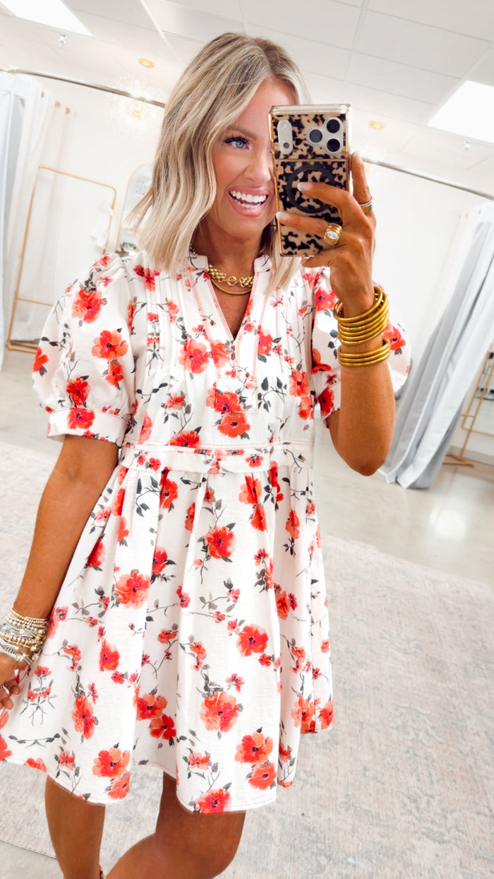 -FINAL SALE- Rosalie Bloom Mini Dress