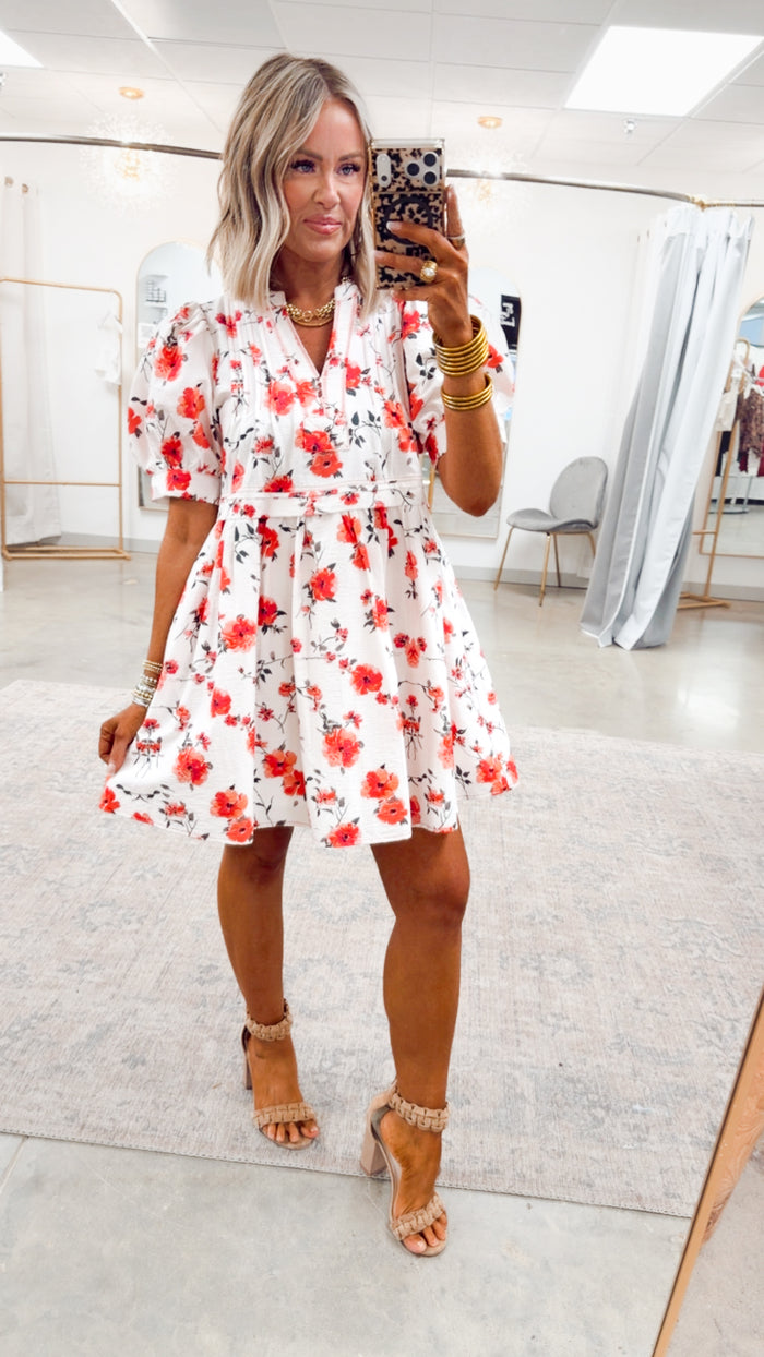 -FINAL SALE- Rosalie Bloom Mini Dress