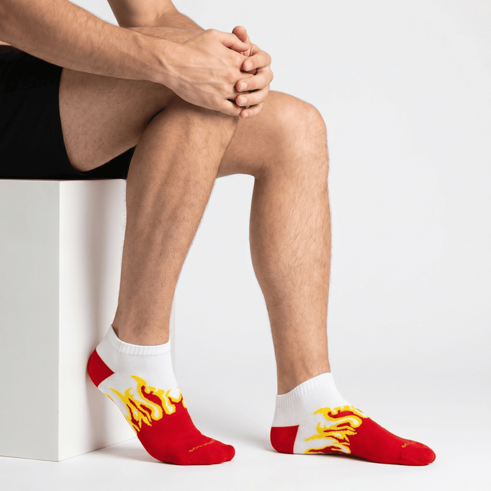 -FIRE NO-SHOW - RED/WHITE- YELLOW FLAMES-