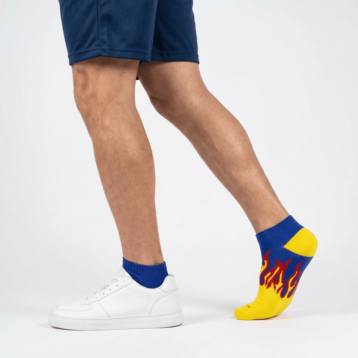 -FIRE NO-SHOW - YELLOW/BLUE- RED FLAMES-