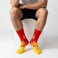 -FLAME RUNNER SOCKS - RED/YELLOW-