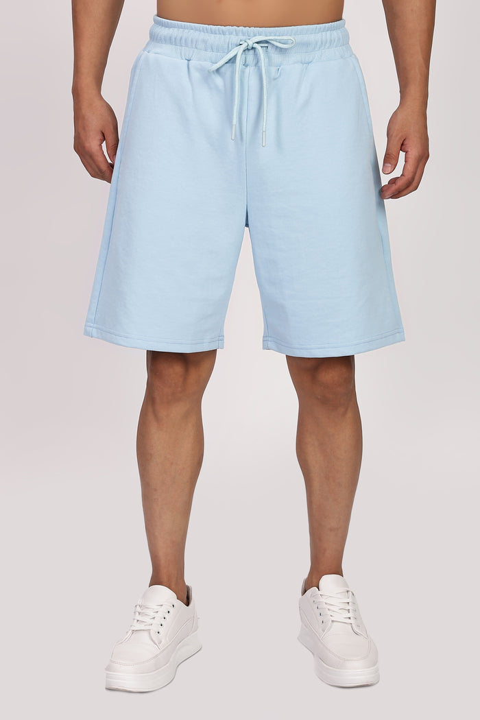 French Terry Light Pastel Blue Co-ord Set