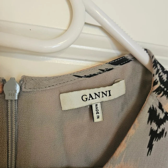 Ganni Miku Georgette-klänning