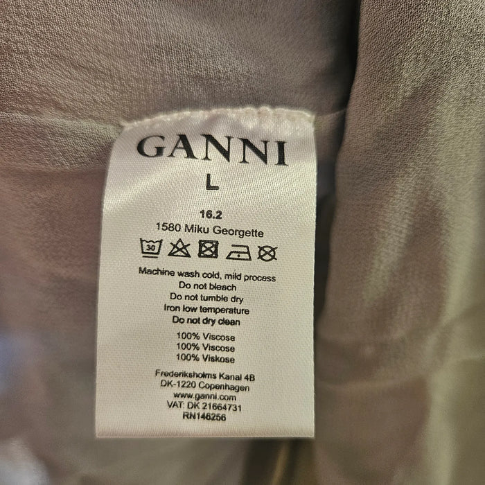 Ganni Miku Georgette-klänning