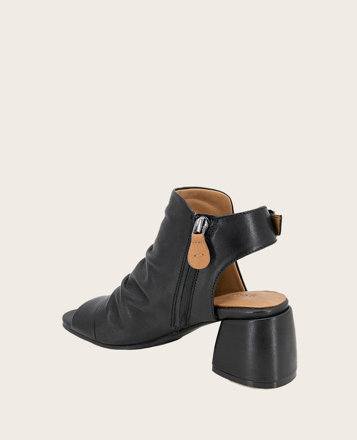 GENTLE SOULS - Marrion Leather Slingback Block Heel Sandal