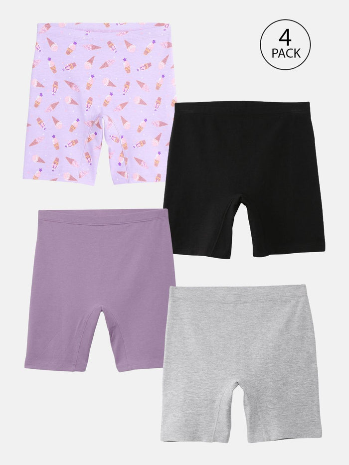 Girls Innershorts, Pack of 4