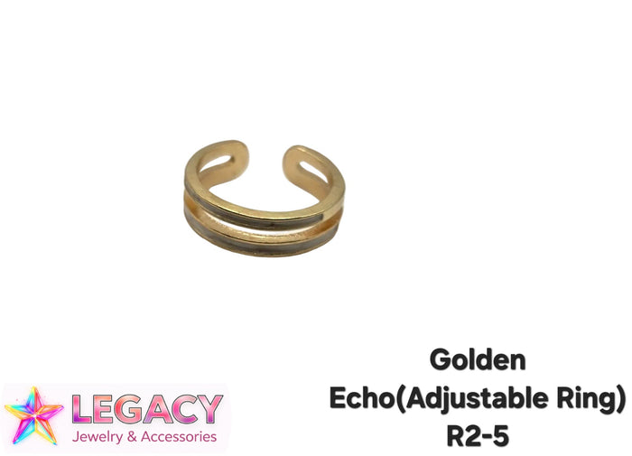 Golden Echo(Adjustable Ring) - R2-5