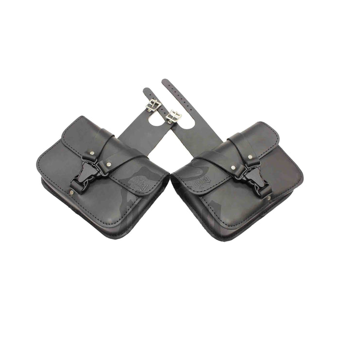 Upgrade your Harley-Davidson® Dyna with the DTU04 Dyna Throw Under Seat Bags. Hand crafted in USA with premium leather and top quality hardware. Durable and stylish, it's the perfect fit for your motorcycle.