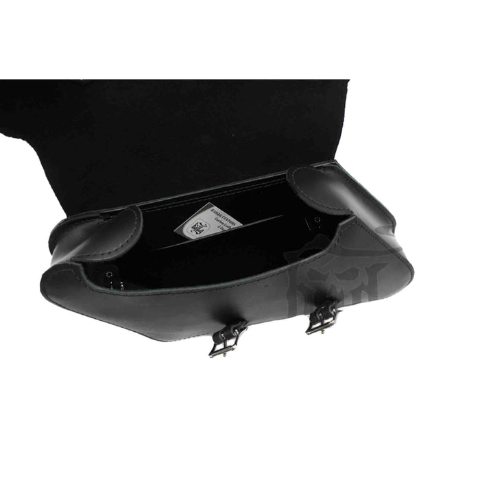 Upgrade your Harley-Davidson® Softail with the SHL05 Left Side Fender Strut Solo Bag. Hand crafted in USA with premium leather and top quality hardware. Designed to fit all Harley-Davidson® Softail models and years. Durable and stylish, it features easy installation and it's the perfect fit for your motorcycle.