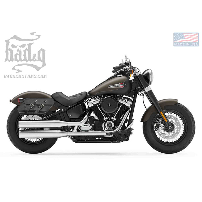 Upgrade your Harley-Davidson® Softail with the SHR05 Right Side Fender Strut Solo Bag. Hand crafted in USA with premium leather and top quality hardware. Designed to fit all Harley-Davidson® Softail models and years. Durable and stylish, it features easy installation and it's the perfect fit for your motorcycle.