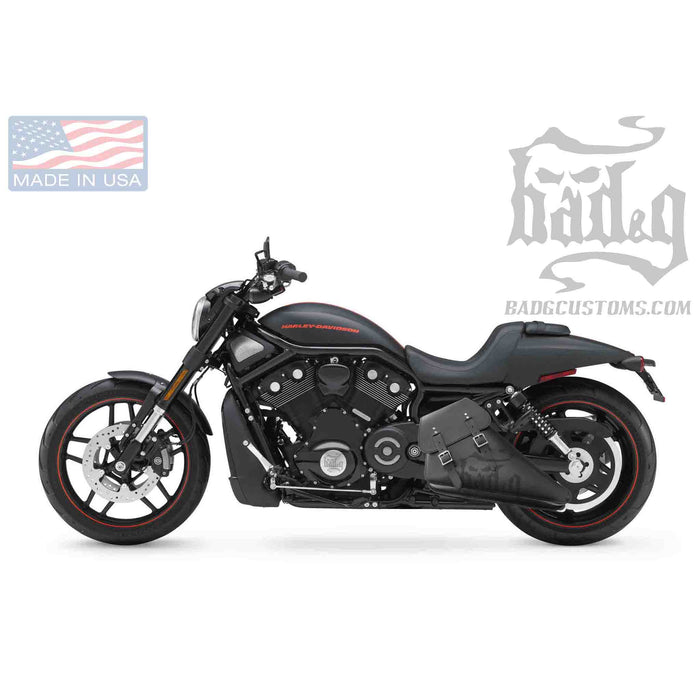 Upgrade your Harley-Davidson® V-Rod® with the VRL04 V-Rod® Left Side Solo Bag. Hand crafted in USA with premium leather and top quality hardware. Durable and stylish, it's the perfect fit for your motorcycle.