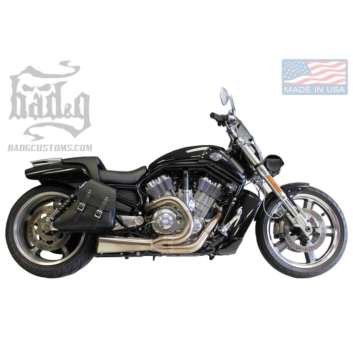 Upgrade your Harley-Davidson® V-Rod® with the VRR03 V-Rod® Right Side Solo Bag. Hand crafted in USA with premium leather and top quality hardware. Durable and stylish, it's the perfect fit for your motorcycle.
