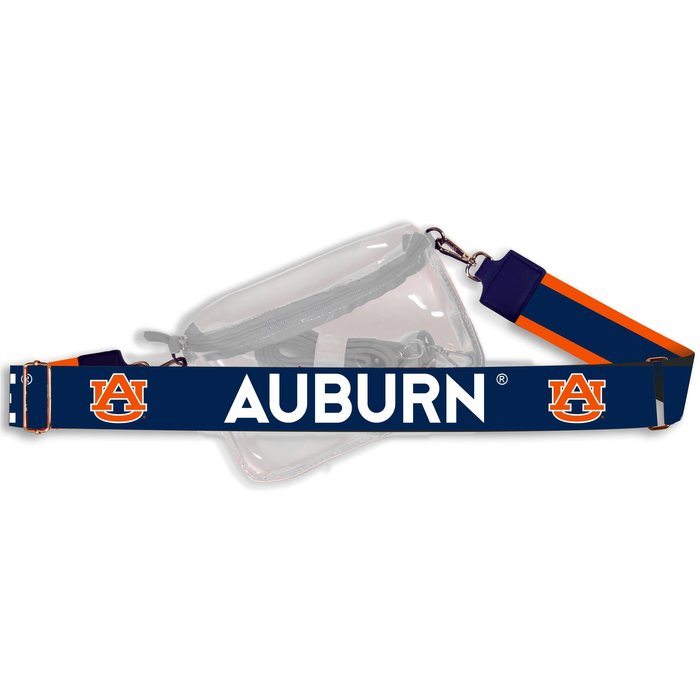 Hailey Clear Sling Logo Bag - Auburn