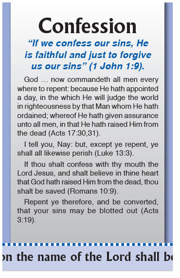 Have You Experienced the Three C's? (KJV)