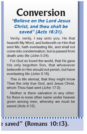Have You Experienced the Three C's? (KJV)