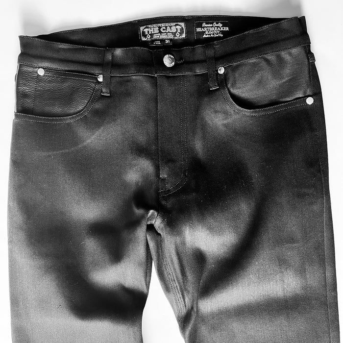 HEARTBREAKER - SLIM FIT BLACK DENIM JEANS