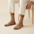 Houndstooth Edition orange cotton ankle socks for daily comfort-Sockscarving Houndstooth Edition-