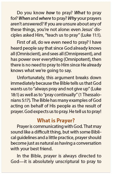 How to Pray
