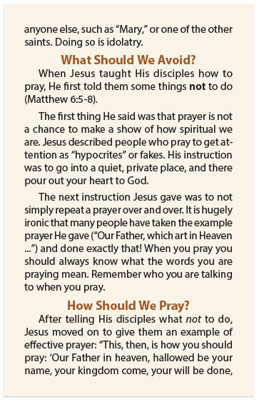 How to Pray