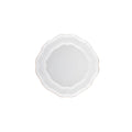 Impressions White Stoneware Salad and Dessert Plate — overall form and detail